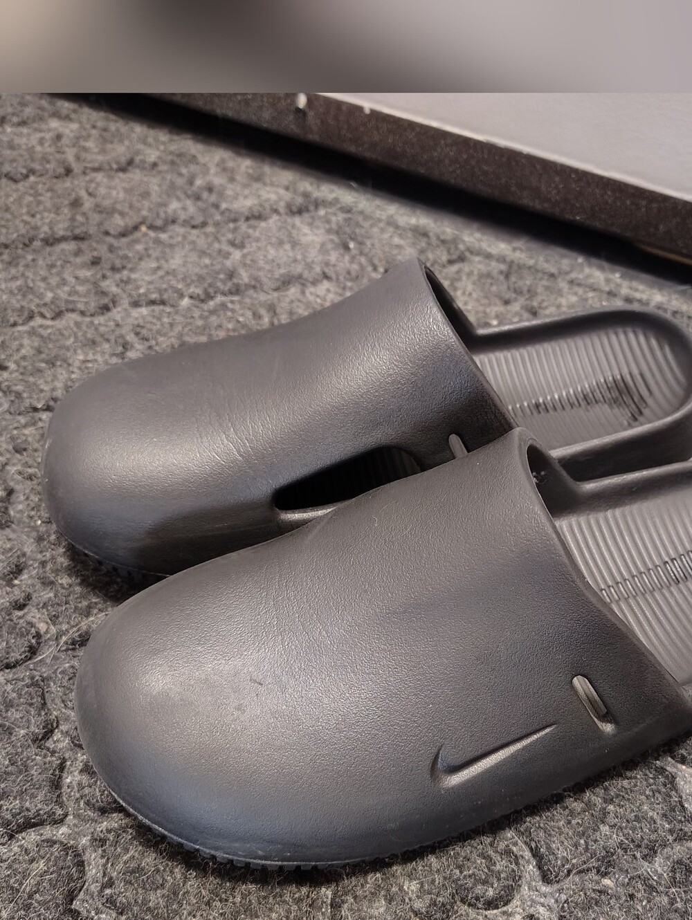Nike Black Slip-On Clog Mules